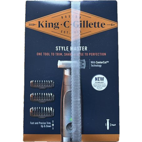 King C. Gillette Style Master Tondeuse à barbe pour homme avec technologie CenterCut pour tailler