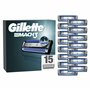 Gillette Lot De 15 Recharges De Rasoir Pour Homme Mach3 Avec Bande Lubrifiante Pour Une Glisse Fluide Pendant Le Rasage Et NOUVE