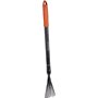 BLACK+DECKER Râteau à Feuilles BXGTTO7050 – Réglable de 77 à 110 cm – Râteau – Râteau – Résistant à la Rouille – Noir/Orange