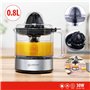 alpina Presse Agrume Électrique - 30W/230V - Extracteur de Jus - Récipient à jus 800ML - Filtre pour la Pulpe et les Pépins - Sa