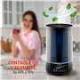 alpina Humidificateur d'Air Chambre - 4.3L - Humidificateur Ultrasonic Mist - Humidificateur Plantes d'intérieur - Diffuseur ave