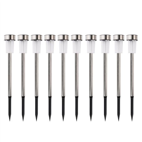 Arti Casa Lampe Solaire Exterieur - Lumiere Solaire 10 Pièces - Lampes de Jardin sur Piquet - Lumière Blanche et Colorée - Résis