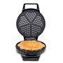 alpina Gaufrier - Forme Coeur - Revêtement Antiadhésif - 5 Gaufres - 1000 W - Noir