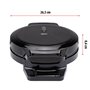 alpina Gaufrier - Forme Coeur - Revêtement Antiadhésif - 5 Gaufres - 1000 W - Noir