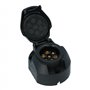 Carpoint 0410005 Prise pour Remorque 7Pol. avec Interrupteur Phare Anti-Brouillard, Noir