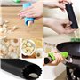 Éplucheur d'ail en Silicone,3 Pièces Silicone L'ail Éplucheur Rouleau,Silicone Ail Épluche,Ustensiles de Cuisine Jaune/Vert/Noir