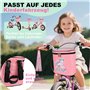 Panier de vélo rose pour enfants - Sacoche de guidon pour enfant - Panier avant pour vélo d'enfant - Sac de vélo pour enfant ave