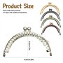 5 Pcs Fermoir Porte Monnaie Arc En Métal Cadre Baiser Fermoir Serrure Semi-Circulaire Sac À Main Sac Cadre