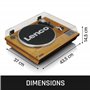 Lenco Platine Vinyle Bluetooth LS-55 - Tourne-disque avec haut-parleurs intégrés - Encodage direct MP3 sur support de stockage -