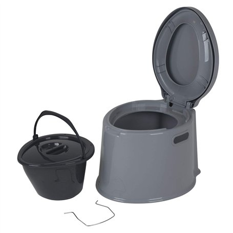Bo-Camp - Toilette Portable - 7 ltr - Gris