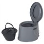 Bo-Camp - Toilette Portable - 7 ltr - Gris