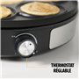 Tristar crêpière BP-2639 - ø33 cm - 1 grande crêpe ou 7 petites crêpes à la fois - Plaque amovible - 1 500 W, Noir