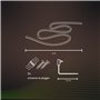 CALEX Smart Outdoor Ruban LED connecté pour Extérieur, 500 CM, RGB et Blanc Chaud, Compatible avec Commande Vocale Alexa, WiFi,