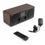 Audizio Foza - Radio Internet WiFi Stéréo, Dab+/FM et BT 5.0 - Noyer, Radio Réveil, Lecteur MP3 USB, Une Radio Idéale pour Écout