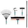 VONROC Kit d'Outils de Jardin 4 en 1 - Système Vfix - Ensemble Outils Jardinage - Feuillage
