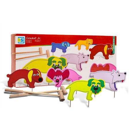 BS Toys Croquet Jr - Jeux De Lancer pour L'Extérieur - À Partir De 3 Ans - Parfait pour Les Anniversaires d'enfants - Jeux De Mo