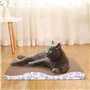 Nobleza 2 Pièces Grattoir Chat Carton Griffoir Incurvé Réversible en Carton, Tapis à Gratter pour Chat avec Carton Ondulé et Her