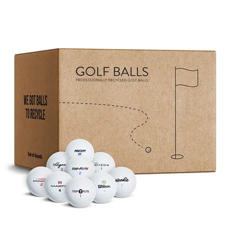 Out of Bounds | Lakeballs Mix | 100 pièces | Balles de Golf | AAAA/AAA | Qualité supérieure