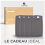 Exitoso Lot de 4 Planches à découper - Planche a Decouper Plastique - Poignée Facile à Saisir & Rainure de Jus - Passe au Lave-v