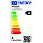 Philips, lot de 3 ampoules LED classe énergétique A, culot E27 équivalent 60W, Blanc chaud 2700K, claire, verre