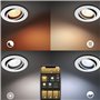 Philips Hue White & Color Ambiance Centura Lot de 3 spots encastrés ronds, plafonniers à intensité variable, contrôle intelligen