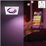 Philips Hue White & Color Ambiance Ambiance Centura downlights inclinés 1 pack, plafonniers à intensité variable, contrôle intel