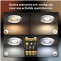 Philips Hue White & Color Ambiance Xamento 3-pack, lampes de salle de bains à intensité variable pour le système d'éclairage Hue