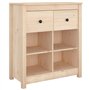 vidaXL Credenza 70x35x80 cm in Legno Massello di Pino