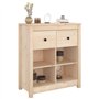 vidaXL Credenza 70x35x80 cm in Legno Massello di Pino