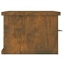 Armadietto Parete Rovere Fumo 60x26x18,5cm Legno Ingegnerizzato