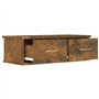 Armadietto Parete Rovere Fumo 60x26x18,5cm Legno Ingegnerizzato