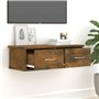 Armadietto Parete Rovere Fumo 60x26x18,5cm Legno Ingegnerizzato