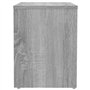 Comodino Grigio Sonoma 40x30x40 cm in Legno Multistrato