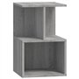 Comodino Grigio Sonoma 35x35x55 cm in Legno Multistrato
