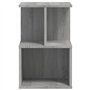 Comodino Grigio Sonoma 35x35x55 cm in Legno Multistrato