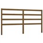Tête de lit Marron miel 206x4x100 cm Bois massif de pin