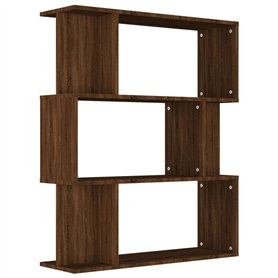 vidaXL Libreria/Divisorio Rovere Marrone 80x24x96 cm Legno Multistrato