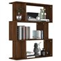 vidaXL Libreria/Divisorio Rovere Marrone 80x24x96 cm Legno Multistrato