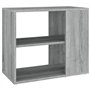 Mobiletto Laterale Grigio Sonoma 60x30x50 cm Legno Multistrato