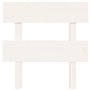 Tête de lit Blanc 93,5x3x81 cm Bois massif de pin