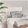 Tête de lit Blanc 93,5x3x81 cm Bois massif de pin