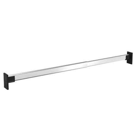 Revera Barres télescopiques pour armoires 2 pièces Argent 58-100 cm