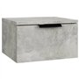 Tables de chevet murales 2 pcs Gris béton 34x30x20 cm