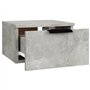 Tables de chevet murales 2 pcs Gris béton 34x30x20 cm