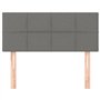 Tête de lit Gris foncé 100x5x78 88 cm Tissu