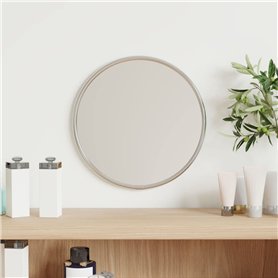 Revera Miroir mural Argent Ø 20 cm Rond