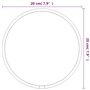 Revera Miroir mural Argent Ø 20 cm Rond
