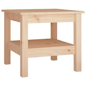 vidaXL Table Basse Table d'Appoint Rangement Table Centrale Bout de Canapé Salon Salle de Séjour Intérieur 45x45x40 cm Bois Mass