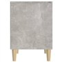 vidaXL Comodini 2 pz Grigio Cemento 40x35x50 cm