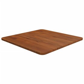 vidaXL Dessus de Table Carré Dessus de Table de Remplacement Rechange Dessus de Table à Dîner Marron Foncé50x50x1